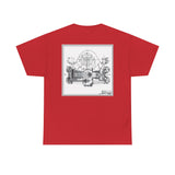 Unisex Heavy Cotton Tee Porsche Fuhrman Engine 356 Carrera Speedster