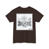Unisex Heavy Cotton Tee Porsche Fuhrman Engine 356 Carrera Speedster