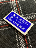 Restoration Sticker - Ate Brake Booster VW Rabbit GTi Jetta Golf MK1 - 171612105AJ