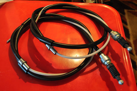 VW MK1 Rabbit Scirocco 16v emergency parking brake cables - with rear disc-